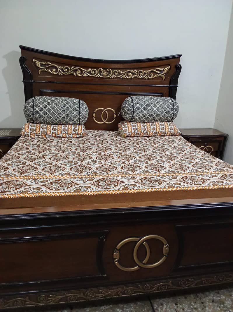 bed set king size bed dressing table side table 4
