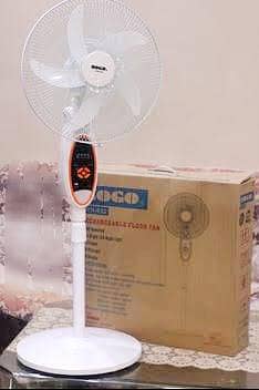 Sogo Rechargeable Floor Fan Box Packed
