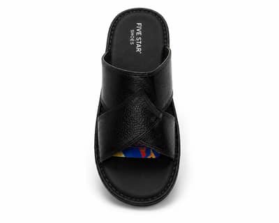 Five Star Premium Men’s Soft Chappal | Stylish & Comfortable | Black