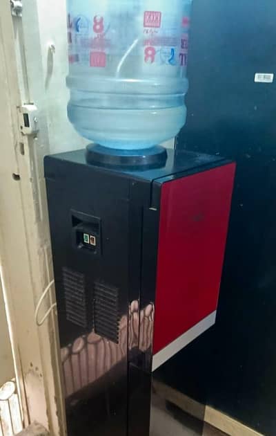 3-Tap Water Dispenser with Refrigerator – Used, With  stand/choke