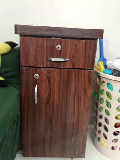 Used Iron Stand with Single Cabinet and Drawer