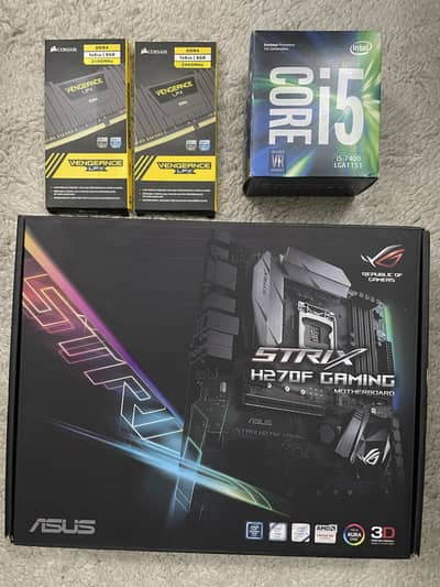 ASUS Strix H270F Gaming + Intel Core i5 + Corsair DDR4 16GB