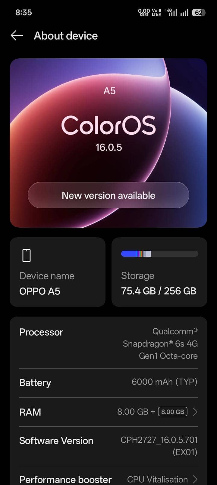 OPPO A5 6
