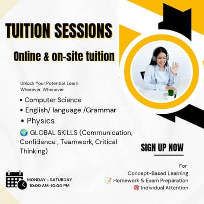 Online Tutor /On-site Tuition