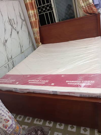 storage DOUBLE BED WITH matter's and DRESSING TABLE