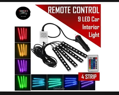 Interior light (with remote) 12 led RGB LIGHT strip Without button fo