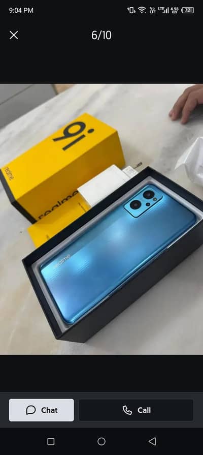 Realme 9i comlete Saman k sath ha argent sell karna ha