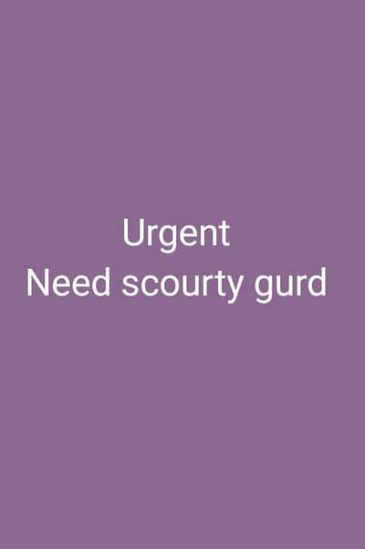 urgent need