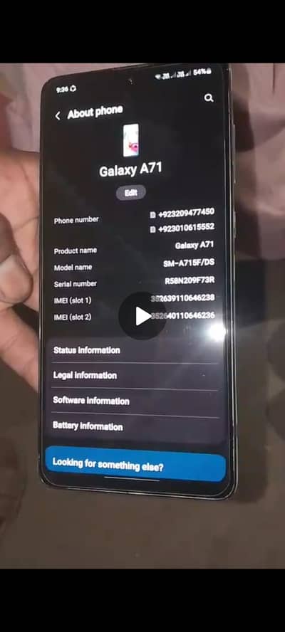 Samsung Mobile A71