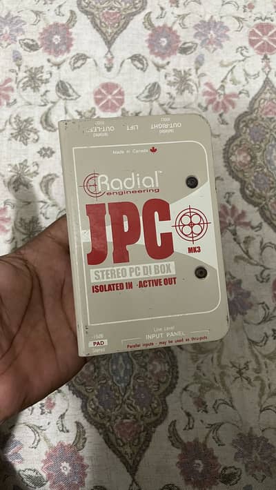Radial Engineering JPC MK3 Stereo PC DI Box – Isolated In / Active