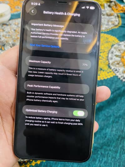 Apple iPhone 11 Pro Max with box 256pta approved BAs panel change ha