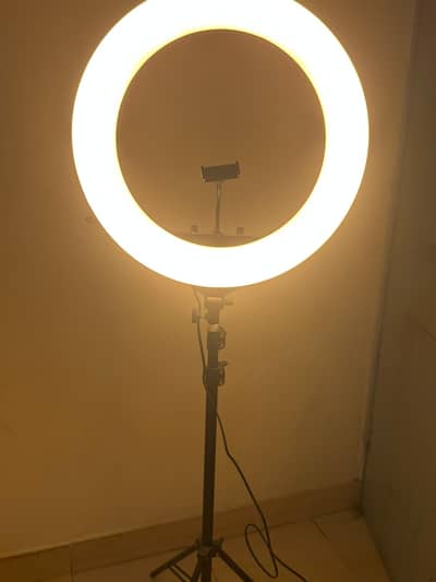 Ring light with stand