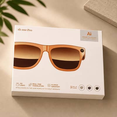 XK One Pro AI Smart Glasses With Camera I HD Video Voice Assistant