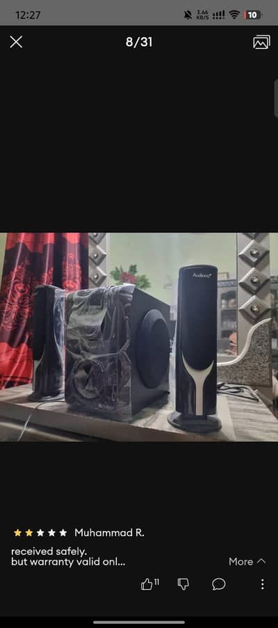 audionic speaker brand new 1 month use urgent sale