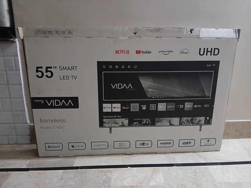 Vidaa 55 inch 4K UHD Boderless 3