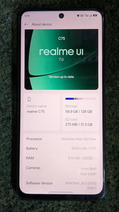 Realme C75 8/128GB water pack