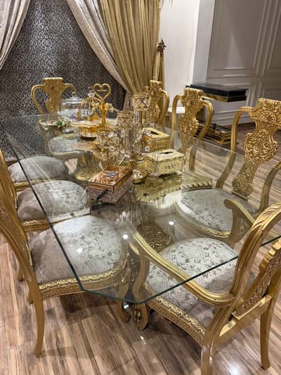 pure sheesham dining set with 8chairs