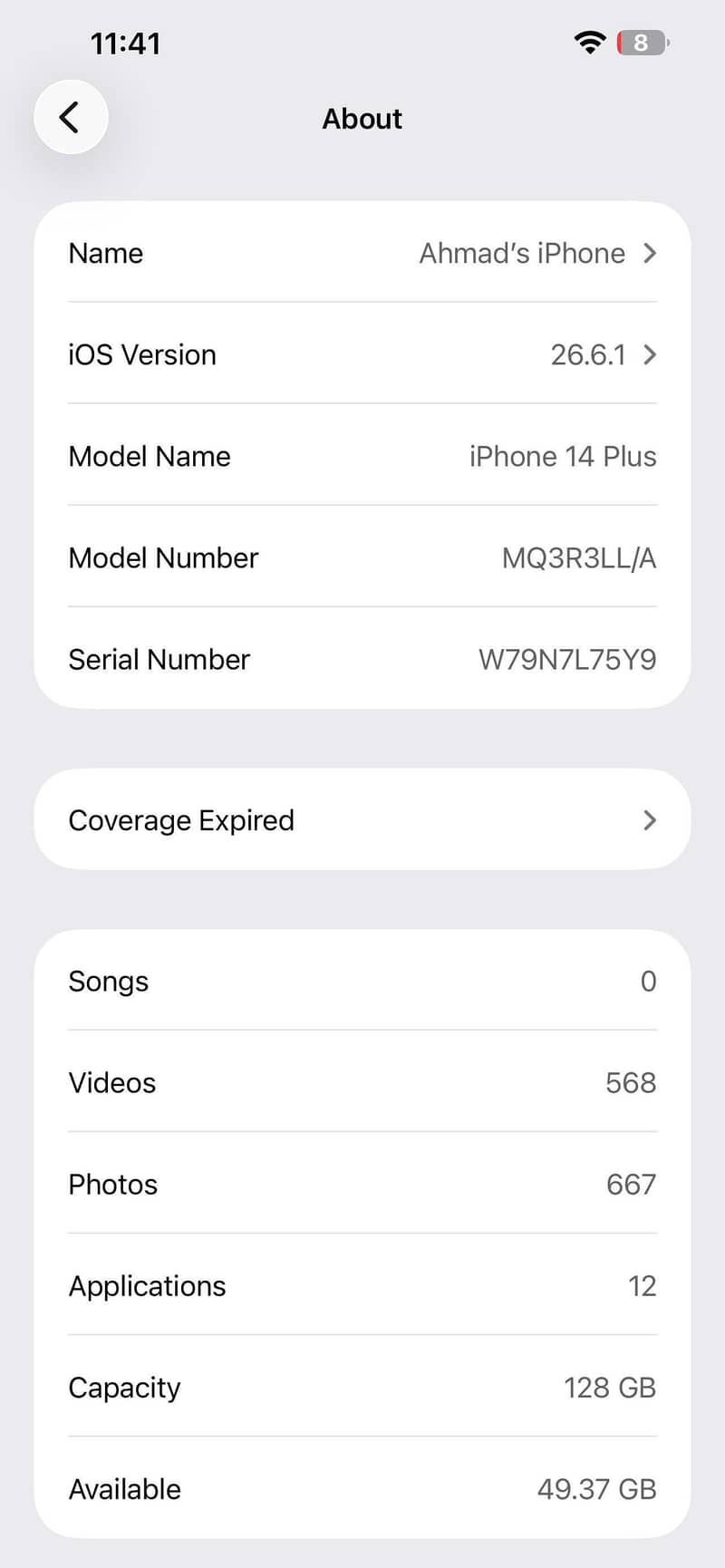 Apple iPhone 14 plus 6