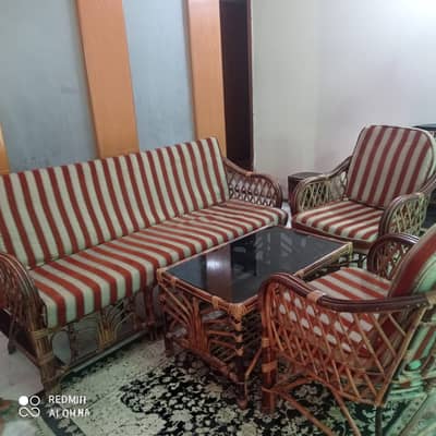 Cane Sofa Set 5 Seater