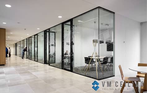 Gypsum Partition, Glass Partition, Office Partition, Drywall Partition