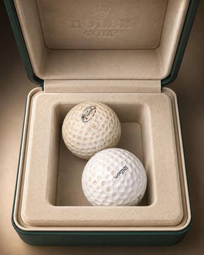 Two Vintage golf ball