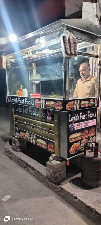 new steel counter for sell  bargar shawarma zinger burger counter