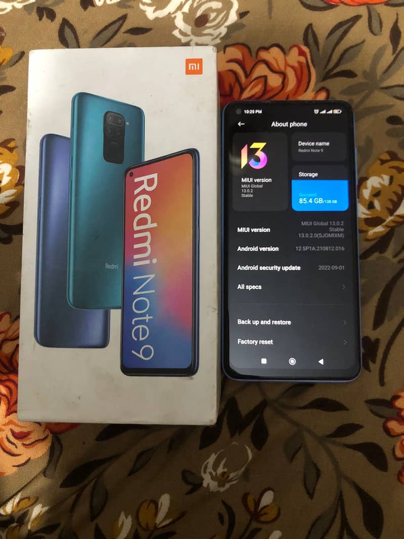 Xiaomi Redmi Note 9 with box 0