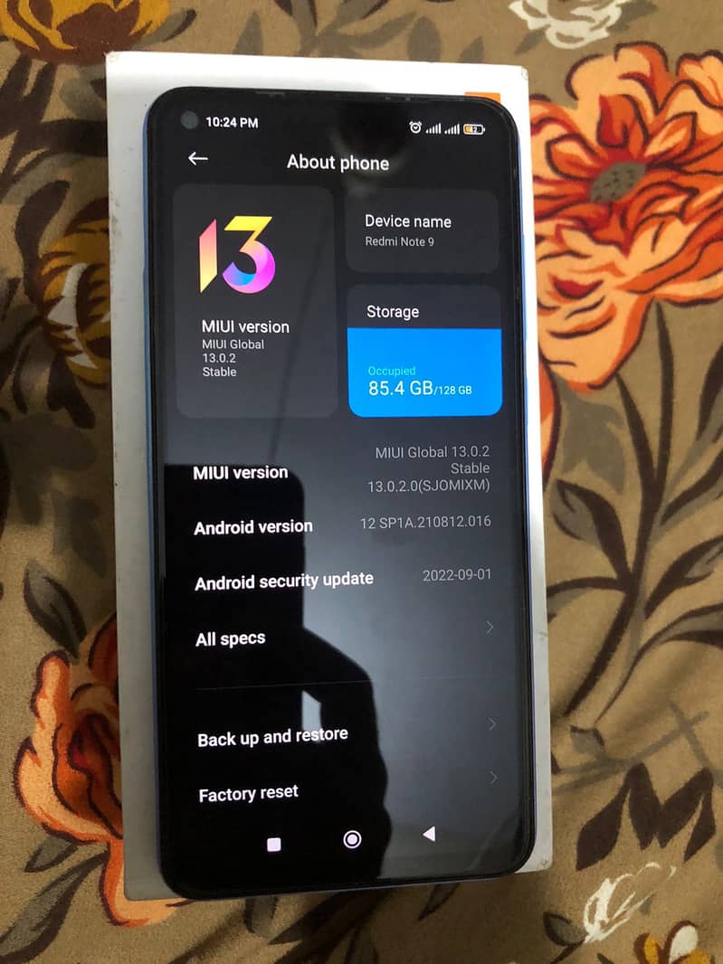 Xiaomi Redmi Note 9 with box 1