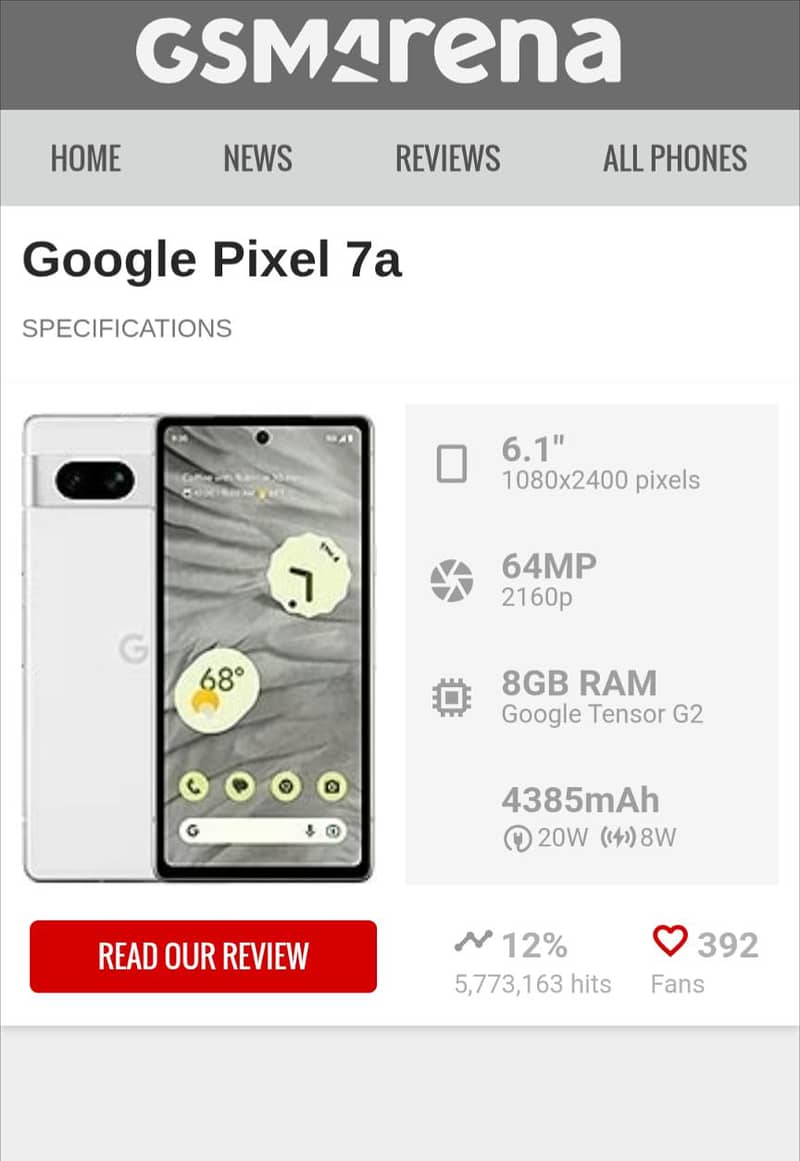 Google Pixel 7a 0