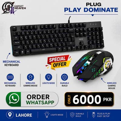 mechanical keyboard+wireless gaming mouse
