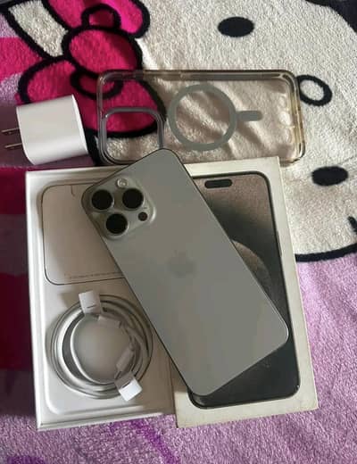 Apple iPhone 15 Pro Max Urgent for Sale PTA Approved With Complete Box