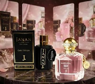 Janan gold edition for men & wasim akram 502 for women perfume