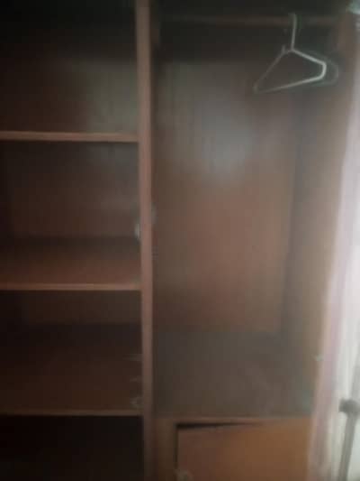 wooden wardrobe