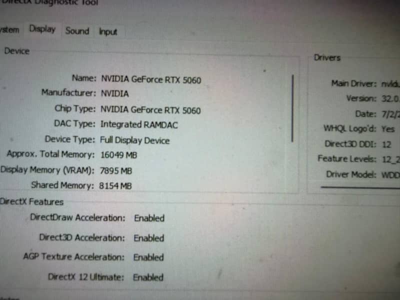 Gaming Computer +RTX 5060 9