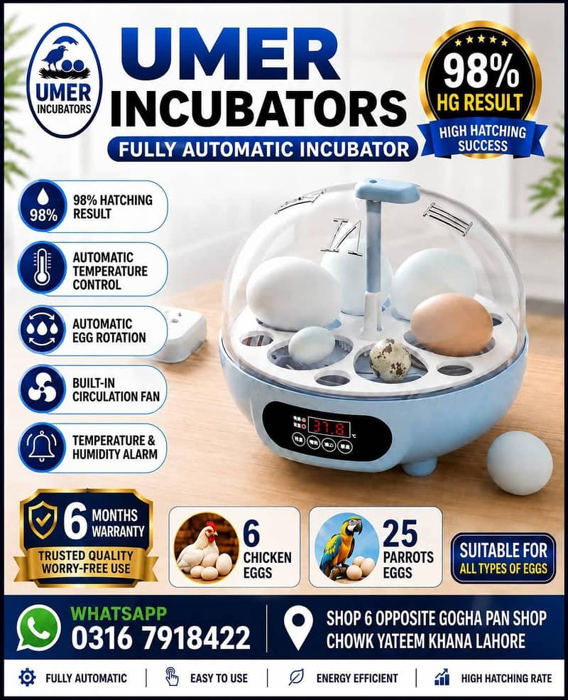 Automatic Egg Incubator | Egg Hatching Machine | Incubator | Brooder 5
