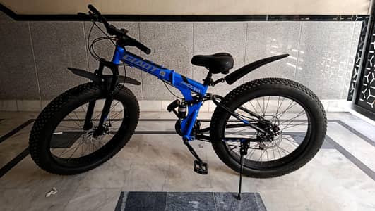 Imported Fat Tyre Folding Cycle | 210KG Capacity | Dual Shocks