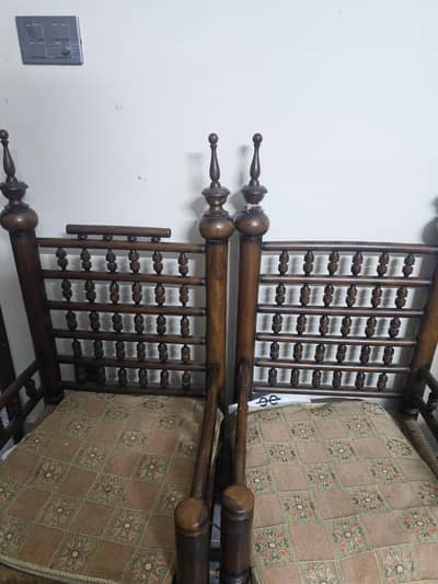 Vintage Traditional Handcrafted Pidha Chair (Pair of 2)