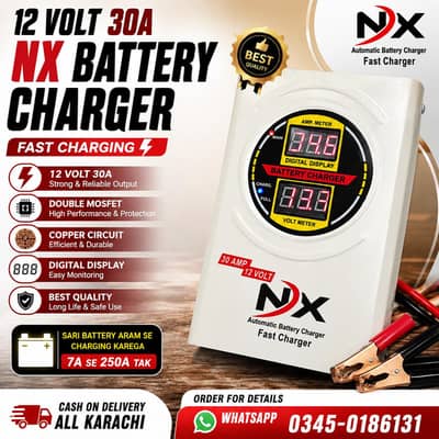 Battery Charger 12 Volt 30A Fully Automatic Original Charger