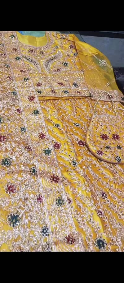  Gorgeous Yellow Embroidered Party Wear Dress | Wedding Wear