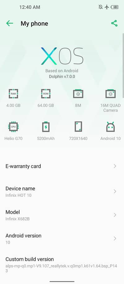 Infinix Hot 10