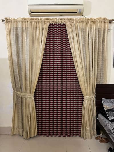 Branded curtains slightly used