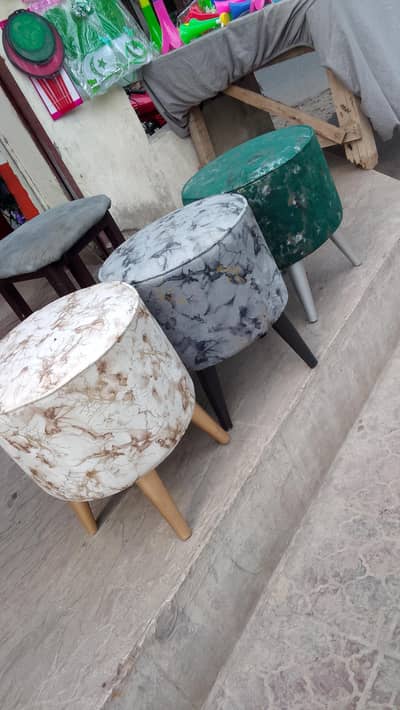 Beautiful Wooden Moorah Stool