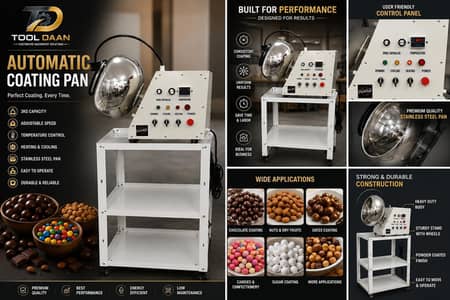 Chocolate Coating Pan Machine 5KG | With & Without Trolley