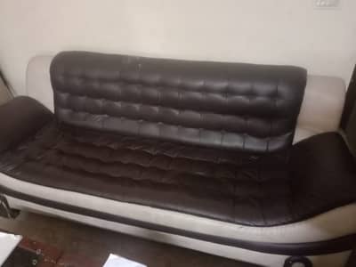  URGENT SALE  5 Seater Sofa Set 3+1+1 Wooden Lakri Frame