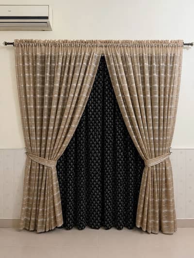 Branded curtains slightly used