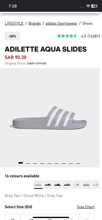 Adidas slippers brand new