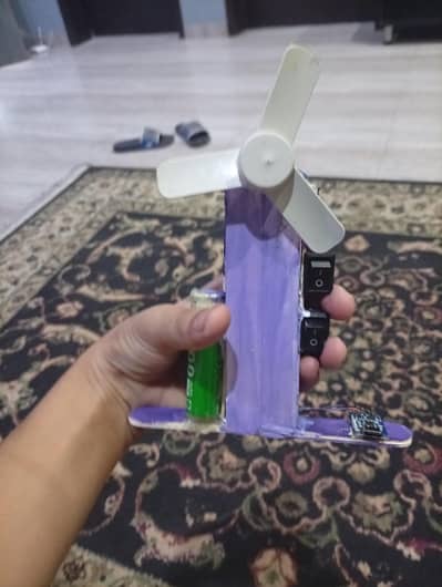 it is very beautiful mini fan home made