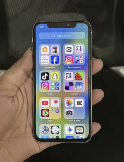 Apple iPhone X 64gb official pta prove 03137584515