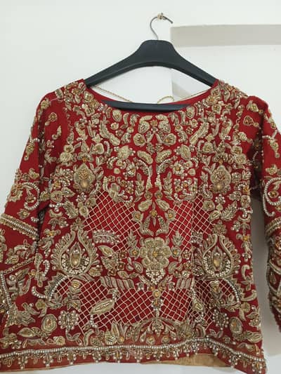 Bridal Lehenga Choli With Pouch For Sale