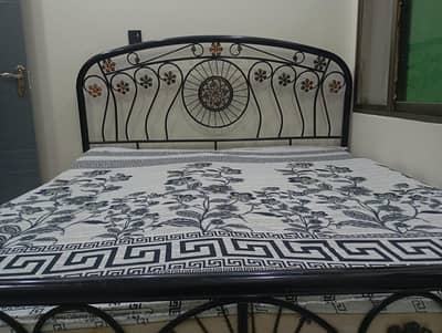 iron king bed with mattress